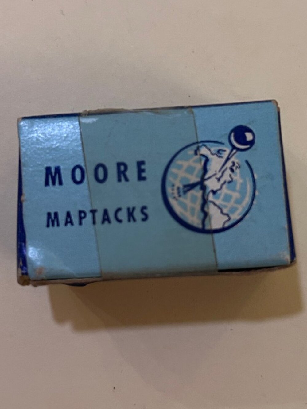 Vintage Small Box of Moore Maptacks